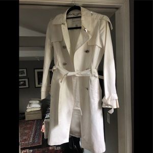 Banana republic chic winter white raincoat
